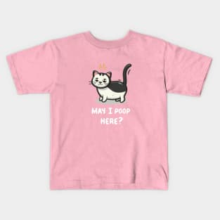 May I poop here? Kids T-Shirt